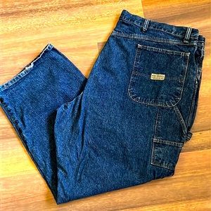 Wrangler Relaxed-Fit Blue Denim Jeans (44x29)